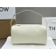 The Row 90s Top-handle Bag in Leather 1816 Lambskin White