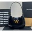 Alexander Wang W Legacy Small Hobo Bag In Leather 3046 Black/Gold