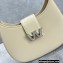 Alexander Wang W Legacy Small Hobo Bag In Leather 3046 Creamy