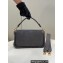 Fendi Medium Baguette sheepskin bag Gray