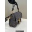Fendi Medium Baguette sheepskin bag Gray