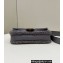 Fendi Medium Baguette sheepskin bag Gray