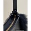 Fendi O’Lock Swing leather and fox fur Pouch Bag Black