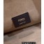 Fendi O’Lock Zipper Shoulder Bag Brown sheepskin