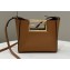 Fendi Way Small Leather Bag Brown