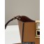 Fendi Way Small Leather Bag Brown