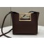 Fendi Way Small Leather Bag Coffee