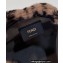 Fendi Mon Tresor Mini bucket bag brown sheepskin