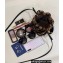 Fendi Mon Tresor Mini bucket bag brown sheepskin