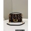 Fendi Mini Baguette FF Brown sheepskin bag
