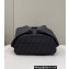 Fendi Drawstring backpack Bag FF jacquard fabric Black