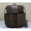 Fendi Drawstring backpack Bag FF jacquard fabric Brown