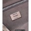 Fendi Medium Baguette Chain Midi FF tapestry fabric bag Gray