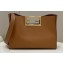 Fendi Way Large Leather Bag Brown