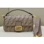 Fendi Medium Baguette FF tapestry fabric bag Gray