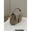 Fendi Medium Baguette FF tapestry fabric bag Gray