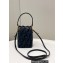 Fendi Mon Tresor Mini bucket bag FF tapestry fabric Blue