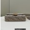 Fendi Medium Baguette FF tapestry fabric bag Gray