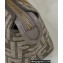Fendi By The Way Mini Boston bag FF tapestry fabric Gray