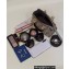 Fendi By The Way Mini Boston bag FF tapestry fabric Gray