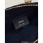 Fendi By The Way Mini Boston bag FF tapestry fabric Blue