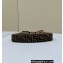 Fendi O’Lock Swing leather Pouch Bag FF tapestry fabric Brown