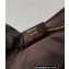 Fendi O’Lock Swing leather Pouch Bag FF tapestry fabric Brown