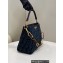Fendi O’Lock Zipper Shoulder Bag FF tapestry fabric Blue
