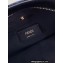Fendi O’Lock Zipper Shoulder Bag FF tapestry fabric Blue