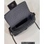 Fendi Mini Baguette houndstooth wool bag with FF embroidery Blue