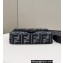 Fendi Medium Baguette houndstooth wool bag with FF embroidery Blue