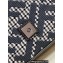 Fendi Medium Baguette houndstooth wool bag with FF embroidery Blue