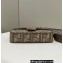 Fendi Medium Baguette houndstooth wool bag with FF embroidery Brown