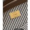 Fendi Medium Baguette houndstooth wool bag with FF embroidery Brown