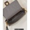 Fendi Medium Baguette houndstooth wool bag with FF embroidery Brown