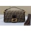 Fendi Medium Baguette bag Stitch Embroidered Ff Fabric