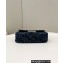 Fendi Medium Baguette Chain Midi FF tapestry fabric bag Blue