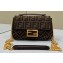 Fendi Medium Baguette Chain Midi FF jacquard fabric bag