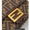 Fendi Medium Baguette Chain Midi FF jacquard fabric bag