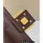 Fendi Medium Baguette Chain Midi FF jacquard fabric bag