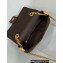 Fendi Medium Baguette Chain Midi FF jacquard fabric bag