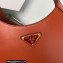 Prada Cleo leather shoulder Bag 1BC179 Brick Red 2022