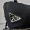 Prada Re-Nylon and leather shoulder bag 2VH147 Black 2022
