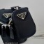 Prada Re-Nylon and leather shoulder bag 2VH147 Black 2022