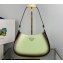 Prada Cleo brushed leather shoulder Bag 1BC499 Ombre Green 2022