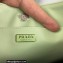 Prada Cleo brushed leather shoulder Bag 1BC499 Ombre Green 2022