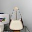 Prada Cleo brushed leather shoulder Bag 1BC499 Ombre White 2022