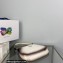 Prada Cleo brushed leather shoulder Bag 1BC499 Ombre White 2022