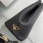 Prada perforated logo Medium leather tote Bag 1BG384 Black 2022