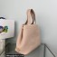 Prada perforated logo Medium leather tote Bag 1BG384 Pink 2022
